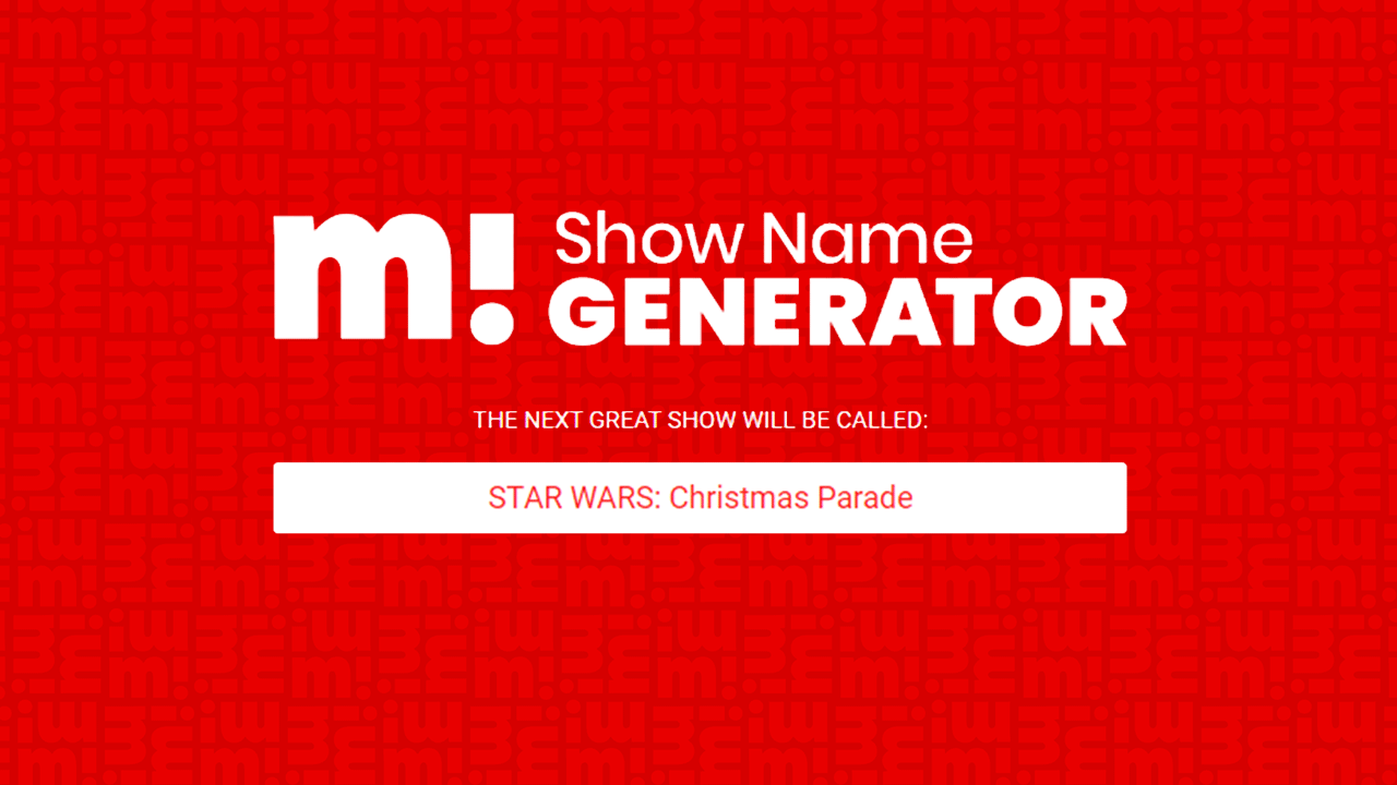 The MouseInfo Show Name Generator is back! 