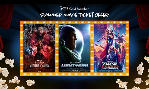 D23 PERK: Gold Members get a free movie ticket for summer 2022 screenings