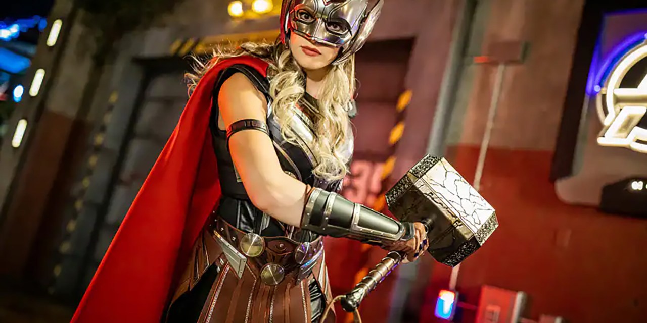 Jane Foster as Mighty Thor is now making appearances in AVENGERS CAMPUS at Disney California Adventure