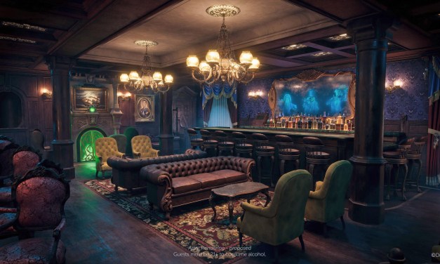 CLOSER LOOK: Haunted Mansion Parlor will materialize as a bar/lounge aboard the Disney Treasure in 2024
