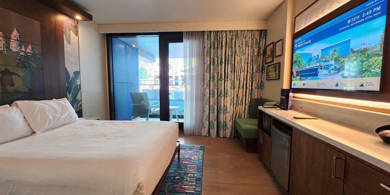 ROOM TOUR: Wheelchair-accessible Garden Duo Studio, Jungle Book theme, Villas at Disneyland Hotel