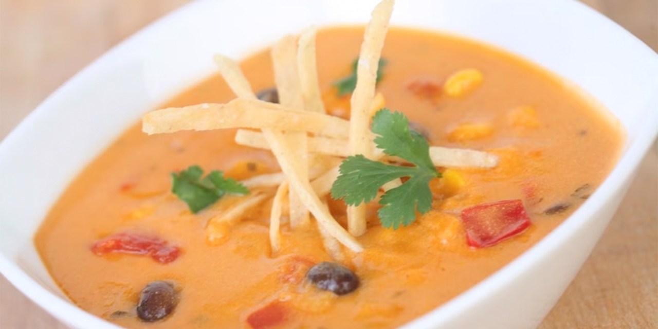 RECIPE: Cheesy Enchilada Soup from Fiddler, Fifer & Practical Cafe at Disney California Adventure