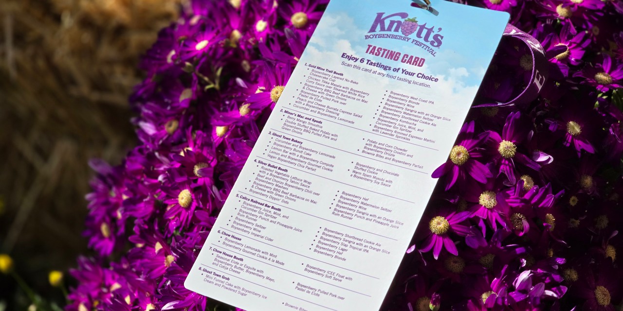 FOOD REVIEW: 2024 Tasting Card for Knott’s Boysenberry Festival — is it worth it?