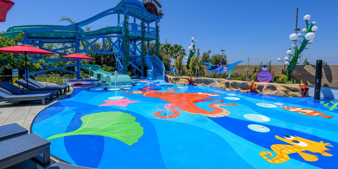 Renovated pool brings Finding Nemo and other Pixar favorites together at newly-opened Pixar Place Hotel