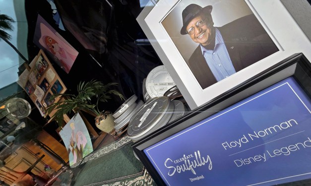 Disney Legend Floyd Norman career celebrated in tribute window at Disney California Adventure