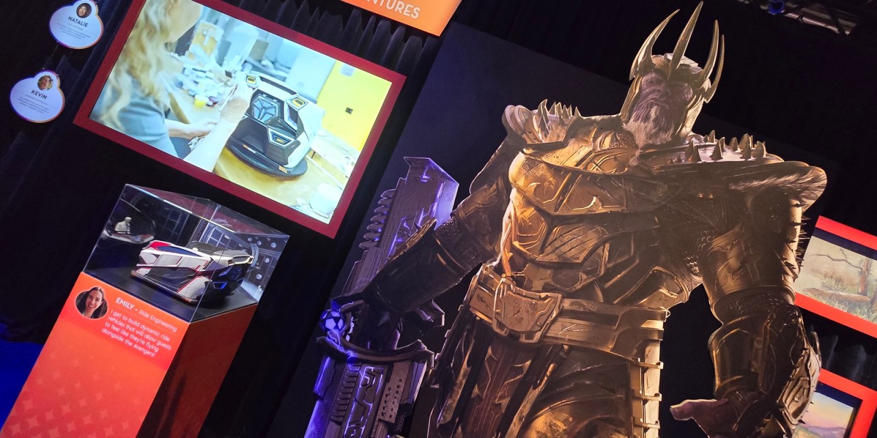 D23 2024: King Thanos and attraction vehicle tease upcoming Avengers Campus E-ticket