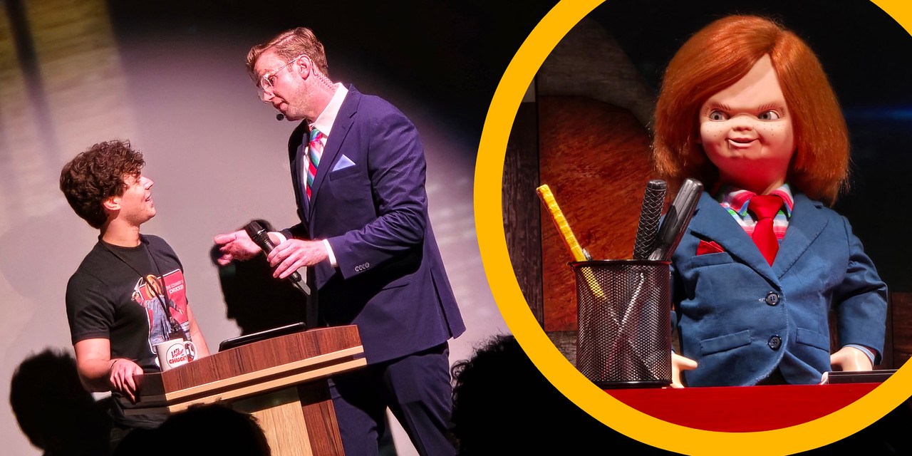 CHUCKY star makes surprise cameo during Late Night with Chucky show