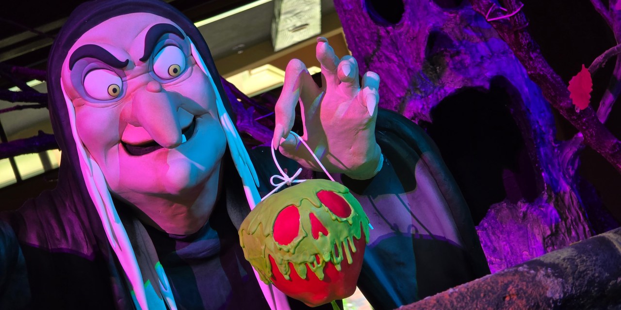 Evil Queen confectionery at Grand Californian for 2024 Halloween Time