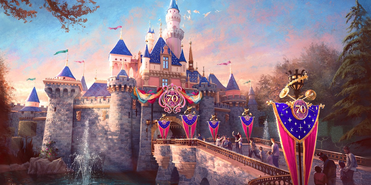 New castle decor and character outfits to debut for #Disneyland70