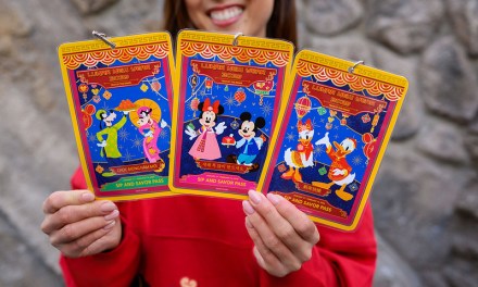 Collectible Disney artwork on Sip and Savor passes for Lunar New Year 2025 at Disneyland Resort