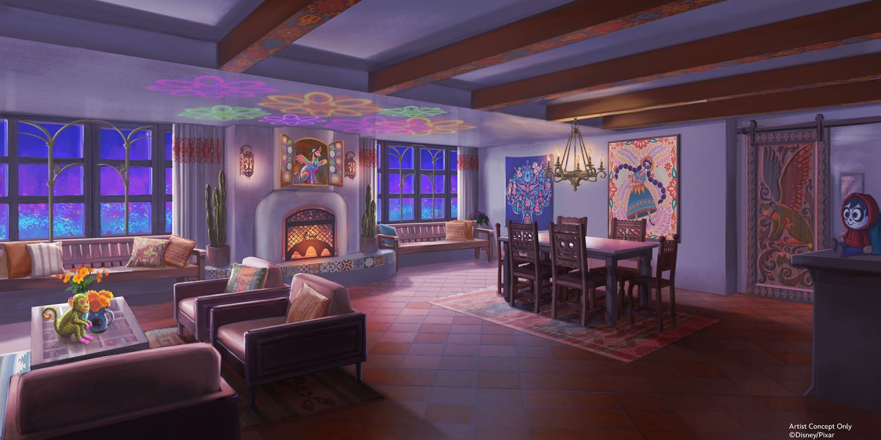 CONCEPT ART: Coco Suite at Pixar Place Hotel coming summer 2025