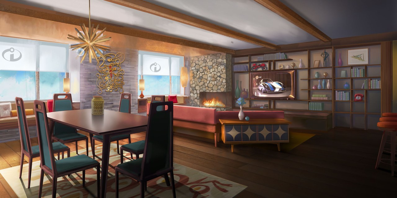 CONCEPT ART: Incredibles Suite at Pixar Place Hotel coming summer 2025