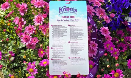 MENU: 2025 Tasting Card food and drink, Knott’s Boysenberry Festival