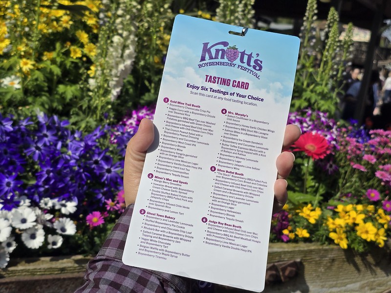 FOOD REVIEW: 2025 Knott’s Boysenberry Festival Tasting Card — worth it or not?