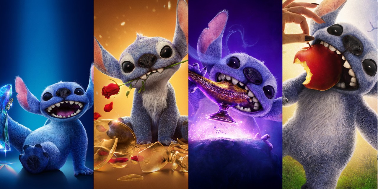 Stitch crashes live action reboot posters to promote LILO & STITCH