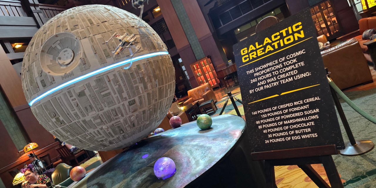 Death Star confection for 2025 Season of the Force at Disney’s Grand Californian