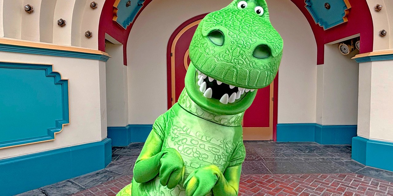 REX is now appearing at Pixar Pier, celebrating 30  years of TOY STORY