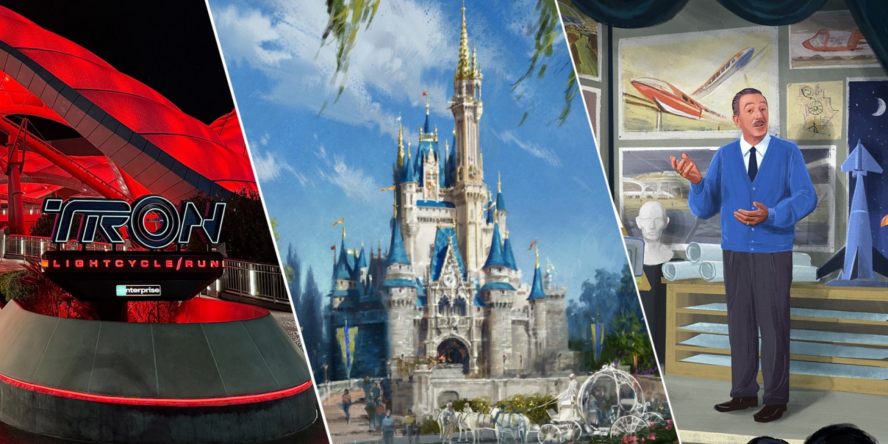 DETAILS: Cinderella Castle repaint, TRON overlay, and Walt animatronic at Carousel of Progress