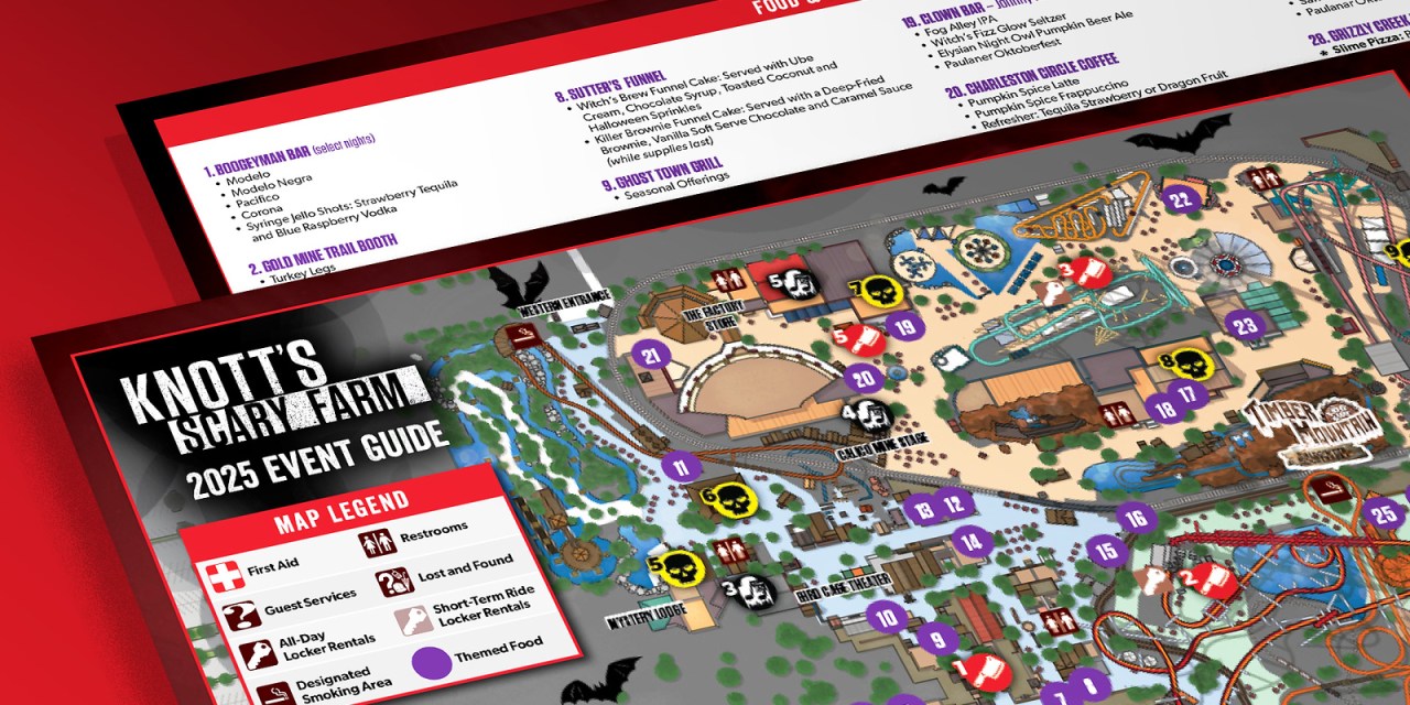 EVENT MAP: 2025 Knott’s Scary Farm — find mazes, shows, and more