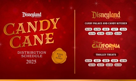 DETAILS: 2025 Handmade Candy Cane schedule at Disneyland, Disney California Adventure