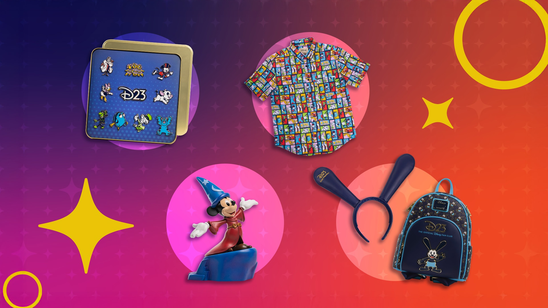 FIRST LOOK: D23 2026 membership gifts — Pins, Loungefly, RSVLTS
