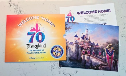 Sleeping Beauty Castle artwork given to guests at Villas at Disneyland Hotel during #Disneyland70