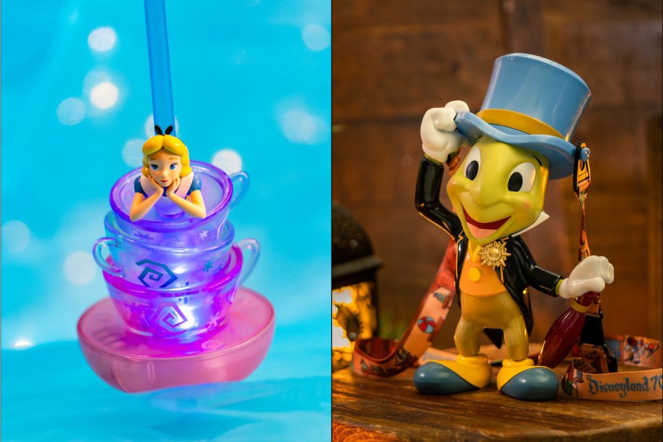 New 2026 novelties: Jiminy Cricket Sipper, Mad Tea Party Bottle