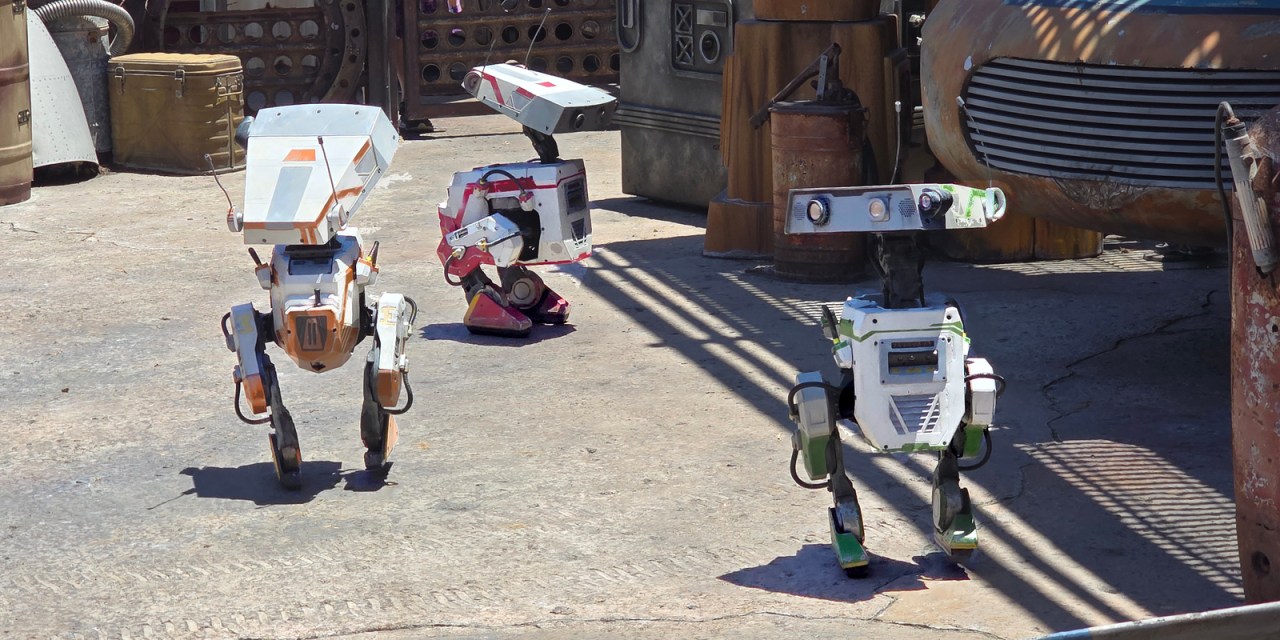 Roaming BDX droids return to Disneyland celebrating MANDALORIAN AND GROGU
