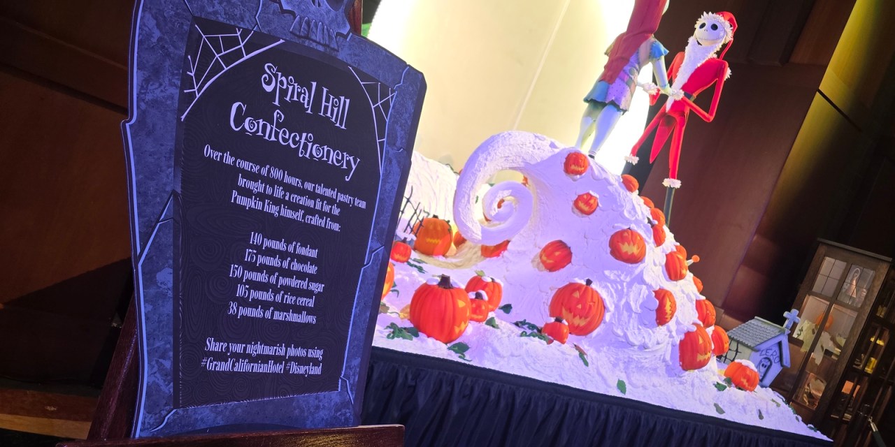 Jack and Sally confectionery at Grand Californian for 2026 Halloween Time